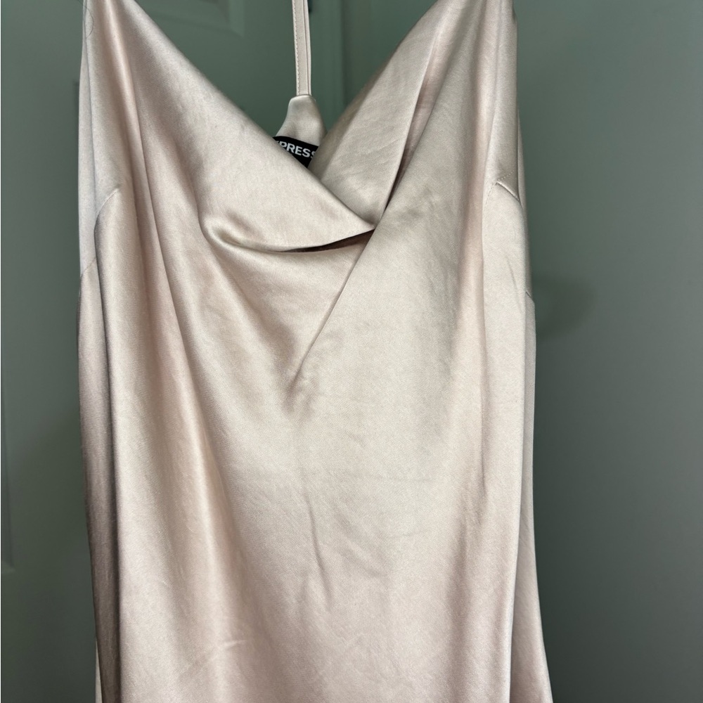 Express Cream Satin Top